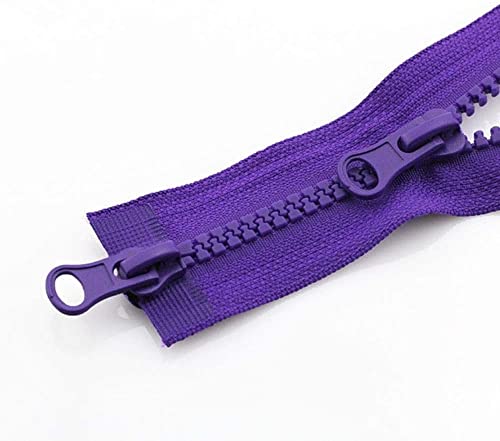 SAJMAKUWLA Reißverschluss, Reißverschlussschieber, 2 stücke 80/90/100/120/150cm Harz Doppel Silders Zipper Open-End Auto(150cm) von SAJMAKUWLA