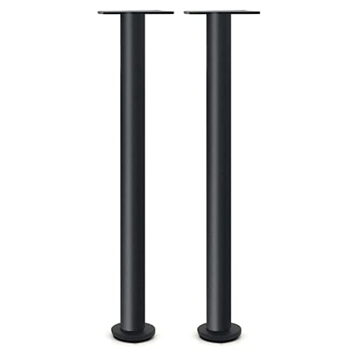 SAJMAKUWLA Tischbeine Metall, Verstellbare Möbelbeine aus Edelstahl for DIY-Badezimmerschrank, Gold, 370 mm, 4 Stück(Black,550mm-2Pcs) von SAJMAKUWLA