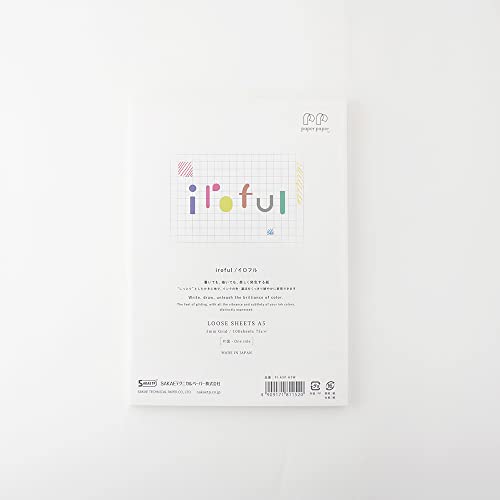 SAKAEテクニカルペーパー iroful PI-A5P-H5W Loseblatt, 75 g/m², 10,5 x 14,8 cm, 100 Blatt/Packung, 5 mm kariert, weiß, 1 Packung SAKAEテクニカルペーパー iroful PI-A5P-H5W Loseblatt, 75 g/m², 10,5 x 14,8 cm, 100 Blatt/Packung, 5 mm kariert, weiß, 1 Packung von SAKAEテクニカルペーパー