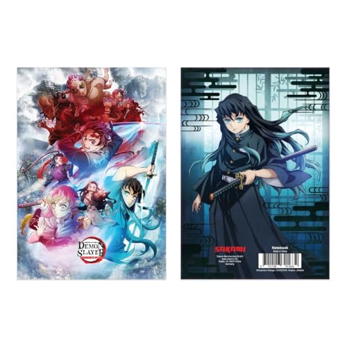 SAKAMI - Notizbuch - Demon Slayer - Notizbuch, Notebook - A5 - original & lizensiert von SAKAMI