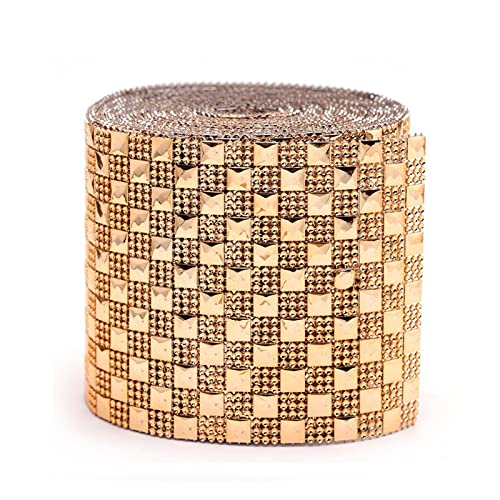 SAKETOS 9m Diamant Band Selbstklebend, Strassband Acrylic Rhinestone Diamant Band Für Hochzeit Geburtstag Torte Gastgeschenkbox Verzierung Handwerk | Gold SAKETOS 9m Diamant Band Selbstklebend, Strassband Acrylic Rhinestone Diamant Band Für Hochzeit Geburtstag Torte Gastgeschenkbox Verzierung Handwerk | Gold von SAKETOS