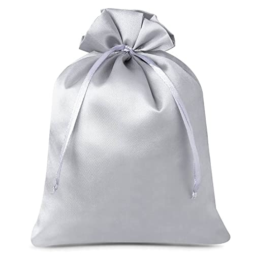 SAKETOS Satin Beutel Säckchen Stoffsäckchen mit Zugband Satinbeutel Säckchen mit Zugband Geschenkbeutel Säckchen Schmuck Beutel Geschenk Säckchen Schmuckbeutel I 5 Stück 15 x 20 cm – Silber SAKETOS Satin Beutel Säckchen Stoffsäckchen mit Zugband Satinbeutel Säckchen mit Zugband Geschenkbeutel Säckchen Schmuck Beutel Geschenk Säckchen Schmuckbeutel I 5 Stück 15 x 20 cm – Silber von SAKETOS