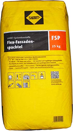 25 Kg SAKRET Flex-Fassaden-Spachtel FSP 0-1mm von SAKRET