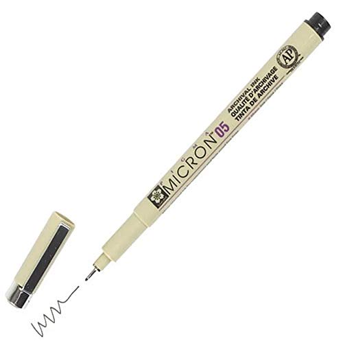 Filzstift Sakura Fineliner Pigma Micron 05 0,45mm schwarz von SAKURA