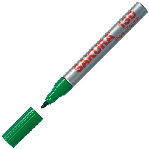 SAKURA 130 Pen-Touch GRÜN (#29), Universal-Permanentmarker, 1 Stück von SAKURA