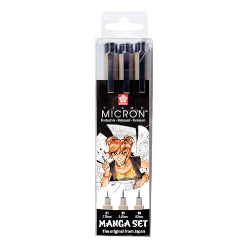 SAKURA Filzstift Pigma Micron Manga Set 3er schwarz SAKURA Filzstift Pigma Micron Manga Set 3er schwarz von SAKURA