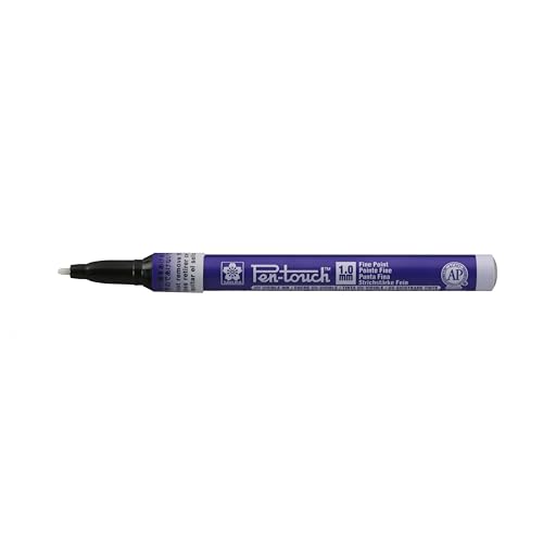 SAKURA Pen-Touch Fine UV Blau Marker - 1 mm Spitze - dauerhaft auf den meisten Oberflächen - ideal für den industriellen Einsatz - leuchtet unter UV-Licht von SAKURA