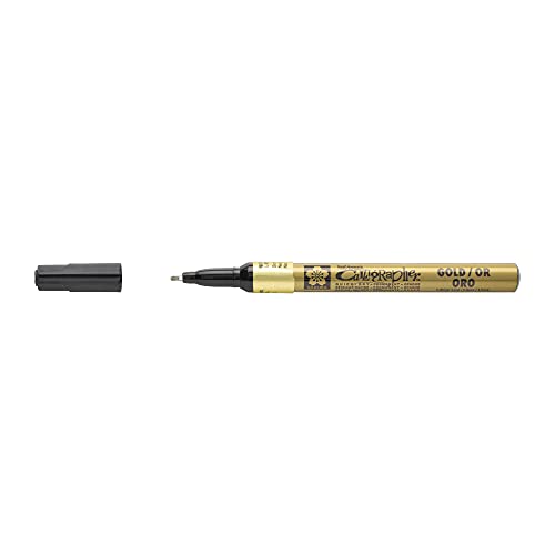 SAKURA Pen-Touch Kalligrafie Marker - Feine Gold 1,8 mm Feder - Wasser- und Lichtbeständig - Professionelles Metallic Finish für Kalligrafie - Verwendung auf Papier, Glas, Holz, Porzellan & mehr SAKURA Pen-Touch Kalligrafie Marker - Feine Gold 1,8 mm Feder - Wasser- und Lichtbeständig - Professionelles Metallic Finish für Kalligrafie - Verwendung auf Papier, Glas, Holz, Porzellan & mehr von SAKURA