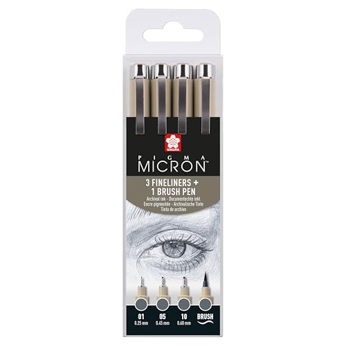SAKURA Pigma micron fineliner set Cool gray 4pcs SAKURA Pigma micron fineliner set Cool gray 4pcs von SAKURA