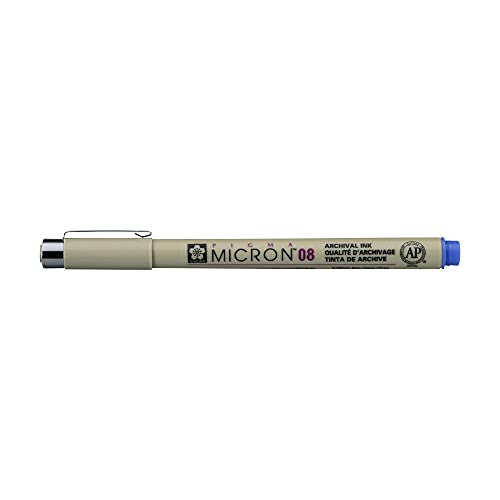 Sakura Pigma Micron 08-0,50 mm Blauer Fineliner - wasserfeste permanente Archivierungsfarbe Sakura Pigma Micron 08-0,50 mm Blauer Fineliner - wasserfeste permanente Archivierungsfarbe von SAKURA