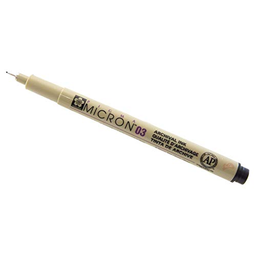 Wholesale CASE of 25 - Sakura Pigma .35mm Fade-resistant Micron Pens-Micron Pen,Waterproof/Fade Resistant,0.35mm Point,Black by The Sak von SAKURA