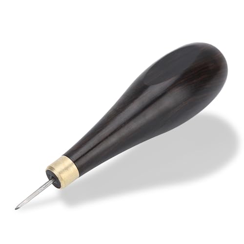 SALALIS Nähen Ahle, Awl, Vorstecher mit Holzgriff 3 mm Professionelle Leder Nähen Ahle Leder Werkzeuge Leicht zu halten zum Nähen zum Nähen zum Quetschen SALALIS Nähen Ahle, Awl, Vorstecher mit Holzgriff 3 mm Professionelle Leder Nähen Ahle Leder Werkzeuge Leicht zu halten zum Nähen zum Nähen zum Quetschen von SALALIS