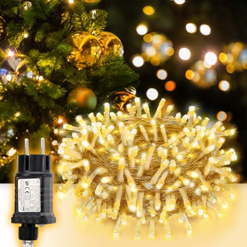 SALCAR 10m 150er LED Lichterkette Außen, Lichterkette Weihnachten Strom mit 8 Modi, Timer und Memory, IP44 Wasserdicht, für Weihnachtsdeko Party Hochzeit, Transparente Kabel, Warmweiß SALCAR 10m 150er LED Lichterkette Außen, Lichterkette Weihnachten Strom mit 8 Modi, Timer und Memory, IP44 Wasserdicht, für Weihnachtsdeko Party Hochzeit, Transparente Kabel, Warmweiß von SALCAR