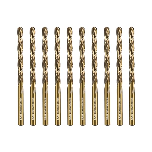 SALI 10 Stücke M35 HSS Cobalt Bohrer Set mit Spiralbohrer 6mm HSS-Co Stahlbohrer Eisenbohrer Metallbohrer Set für Holz, Metall, Kunststoff, Aluminium, Hartplastik, Edelstahl SALI 10 Stücke M35 HSS Cobalt Bohrer Set mit Spiralbohrer 6mm HSS-Co Stahlbohrer Eisenbohrer Metallbohrer Set für Holz, Metall, Kunststoff, Aluminium, Hartplastik, Edelstahl von SALI