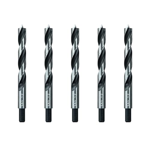 SALI 5 Stück Holzbohrer-Set 13mm Karbonstahl Holzbohrer-Set für Hartholz, Sperrholz, Kunststoff runde Löcher in allen Arten von Holz, perfekt für DIY-Holzbearbeitung, Schnitzen, Gravieren und Bohren SALI 5 Stück Holzbohrer-Set 13mm Karbonstahl Holzbohrer-Set für Hartholz, Sperrholz, Kunststoff runde Löcher in allen Arten von Holz, perfekt für DIY-Holzbearbeitung, Schnitzen, Gravieren und Bohren von SALI