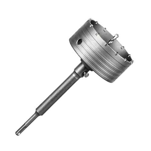 SALI Bohrkrone 125mm SDS Plus M22 Gewinde SDS Plus Schaft 220mm Wandlochsägebohrer Lochsägen-Set mit für Hartmetall-Zentrierbohrer für Mauerwerk Natursteine Sandsteine Kunststeine Beton Marmor Fliese SALI Bohrkrone 125mm SDS Plus M22 Gewinde SDS Plus Schaft 220mm Wandlochsägebohrer Lochsägen-Set mit für Hartmetall-Zentrierbohrer für Mauerwerk Natursteine Sandsteine Kunststeine Beton Marmor Fliese von SALI