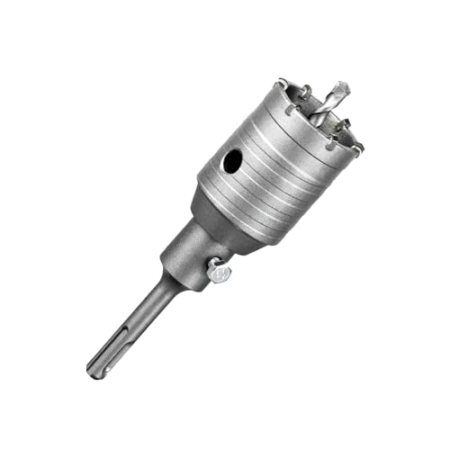 SALI Bohrkrone 50mm SDS Plus M22 Gewinde SDS Plus Schaft 110mm Wandlochsägebohrer Lochsägen-Set mit für Hartmetall-Zentrierbohrer für Mauerwerk Natursteine Sandsteine Kunststeine Beton Marmor Fliese SALI Bohrkrone 50mm SDS Plus M22 Gewinde SDS Plus Schaft 110mm Wandlochsägebohrer Lochsägen-Set mit für Hartmetall-Zentrierbohrer für Mauerwerk Natursteine Sandsteine Kunststeine Beton Marmor Fliese von SALI