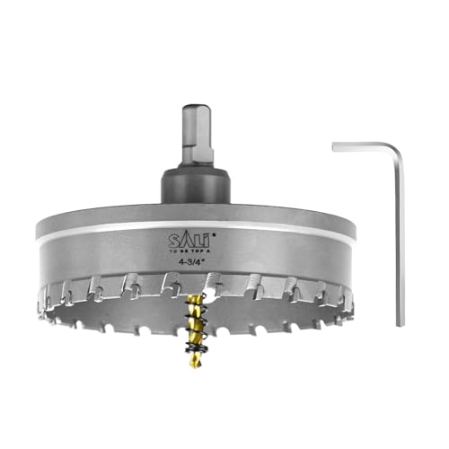 SALI Lochsäge Hartmetall-Bohrer TCT-Metall Lochsäge Bohrer TCT-Bohrer-Lochsägen mit Titanbeschichteter Zentrierbohrer Ideal für Löchern in Edelstahl, Eisen, Legierung, Holz, Kunststoff (Ø 120 mm) SALI Lochsäge Hartmetall-Bohrer TCT-Metall Lochsäge Bohrer TCT-Bohrer-Lochsägen mit Titanbeschichteter Zentrierbohrer Ideal für Löchern in Edelstahl, Eisen, Legierung, Holz, Kunststoff (Ø 120 mm) von SALI