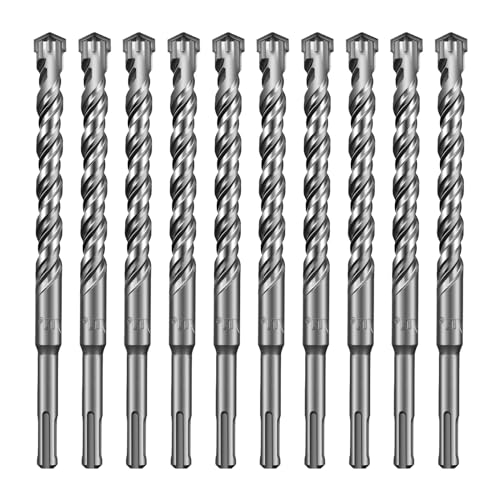 SALI SDS Plus Bohrer Set 16x210mm 10 tlg. Hammerbohrer Set Betonbohrer mit 4 Hartmetall Spitze Präzises Schnelles Bohren in Beton Zubehör Bohrhammer Steinbohrer für Stahlbeton,Naturstein,Ziegelmauer SALI SDS Plus Bohrer Set 16x210mm 10 tlg. Hammerbohrer Set Betonbohrer mit 4 Hartmetall Spitze Präzises Schnelles Bohren in Beton Zubehör Bohrhammer Steinbohrer für Stahlbeton,Naturstein,Ziegelmauer von SALI