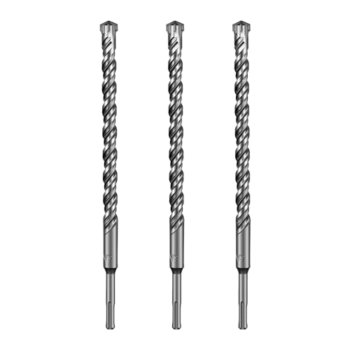 SALI SDS Plus Bohrer Set 18x310mm 3 tlg. Hammerbohrer Set Betonbohrer mit 4 Hartmetall Spitze & Präzises Schnelles Bohren in Beton Zubehör Bohrhammer Steinbohrer für Stahlbeton,Naturstein,Ziegelmauer SALI SDS Plus Bohrer Set 18x310mm 3 tlg. Hammerbohrer Set Betonbohrer mit 4 Hartmetall Spitze & Präzises Schnelles Bohren in Beton Zubehör Bohrhammer Steinbohrer für Stahlbeton,Naturstein,Ziegelmauer von SALI