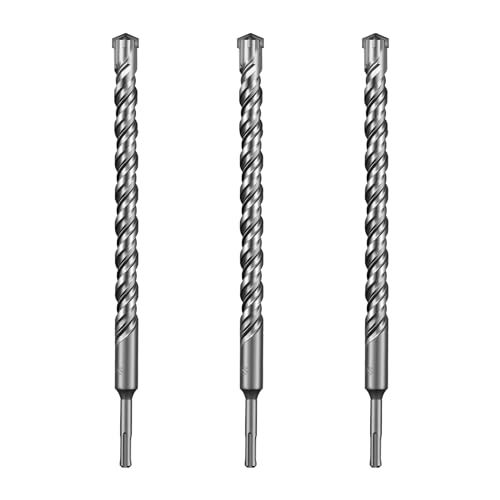 SALI SDS Plus Bohrer Set 25x350mm 3 tlg. Hammerbohrer Set Betonbohrer mit 4 Hartmetall Spitze & Präzises Schnelles Bohren in Beton Zubehör Bohrhammer Steinbohrer für Stahlbeton,Naturstein,Ziegelmauer SALI SDS Plus Bohrer Set 25x350mm 3 tlg. Hammerbohrer Set Betonbohrer mit 4 Hartmetall Spitze & Präzises Schnelles Bohren in Beton Zubehör Bohrhammer Steinbohrer für Stahlbeton,Naturstein,Ziegelmauer von SALI