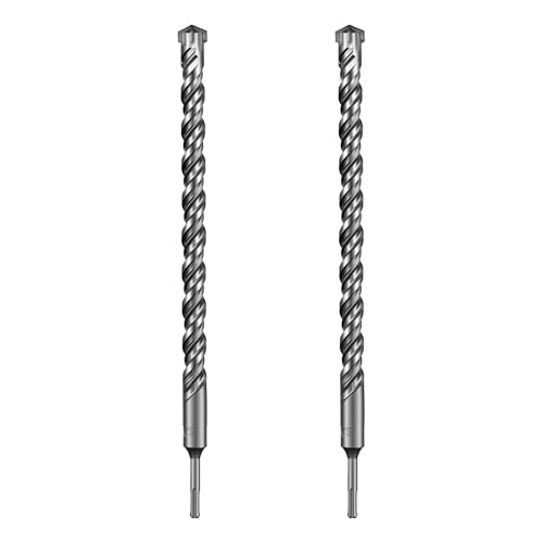 SALI SDS Plus Bohrer Set 28x460mm 2 tlg. Hammerbohrer Set Betonbohrer mit 4 Hartmetall Spitze Präzises & Schnelles Bohren in Beton Zubehör Bohrhammer Steinbohrer für Stahlbeton,Naturstein,Ziegelmauer SALI SDS Plus Bohrer Set 28x460mm 2 tlg. Hammerbohrer Set Betonbohrer mit 4 Hartmetall Spitze Präzises & Schnelles Bohren in Beton Zubehör Bohrhammer Steinbohrer für Stahlbeton,Naturstein,Ziegelmauer von SALI
