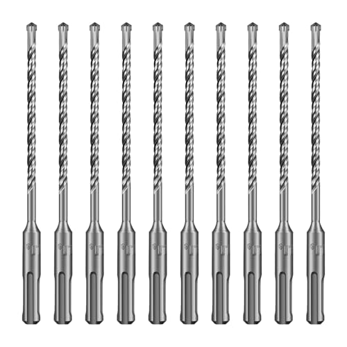 SALI SDS Plus Bohrer Set 5x160mm 10 tlg. Hammerbohrer Set Betonbohrer mit 4 Hartmetall Spitze & Präzises Schnelles Bohren in Beton Zubehör Bohrhammer Steinbohrer für Stahlbeton,Naturstein,Ziegelmauer SALI SDS Plus Bohrer Set 5x160mm 10 tlg. Hammerbohrer Set Betonbohrer mit 4 Hartmetall Spitze & Präzises Schnelles Bohren in Beton Zubehör Bohrhammer Steinbohrer für Stahlbeton,Naturstein,Ziegelmauer von SALI
