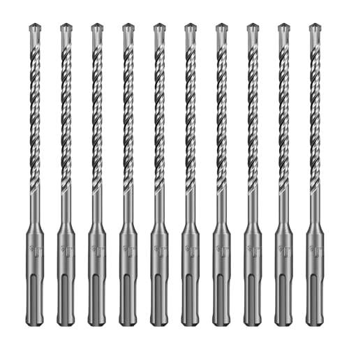 SALI SDS Plus Bohrer Set 6x160mm 10 tlg. Hammerbohrer Set Betonbohrer mit 4 Hartmetall Spitze Präzises & Schnelles Bohren in Beton Zubehör Bohrhammer Steinbohrer für Stahlbeton,Naturstein,Ziegelmauer SALI SDS Plus Bohrer Set 6x160mm 10 tlg. Hammerbohrer Set Betonbohrer mit 4 Hartmetall Spitze Präzises & Schnelles Bohren in Beton Zubehör Bohrhammer Steinbohrer für Stahlbeton,Naturstein,Ziegelmauer von SALI