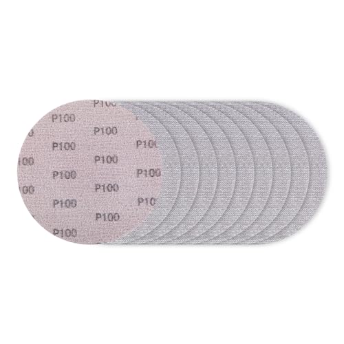 SALI Schleifgitter 225mm 10 Stück Schleifscheiben Körnung 100 Klett Klettscheiben Selbsthaftend Schleifblätter Schleifpapier für Trockenbauschleifer Giraffenschleifer Wandschleifer Deckenschleifer von SALI