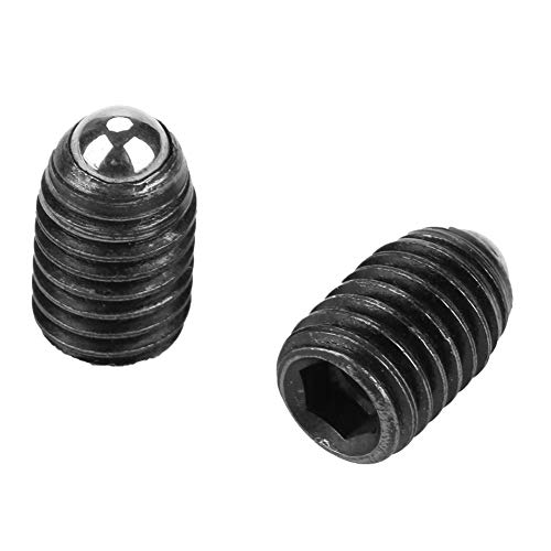 10 Stück M8-Innensechskant mit Schraubengewinde, Kugelfederkolben aus Kohlenstoffstahl, Kugelkolben, Kugelgewinde mit Schraubengewinde für mechanische Geräte, Klemmen, Formen(M8 * 12) von SALUTUYA