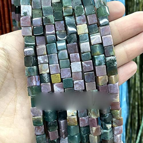 Natürlicher Indien-Achat-Stein, unregelmäßig, quadratisch, Herz, lose Zwischenperlen, für die Schmuckherstellung, DIY-Armband-Halskette, handgefertigt, 6 x 6 mm, ca. 60 Stück Natürlicher Indien-Achat-Stein, unregelmäßig, quadratisch, Herz, lose Zwischenperlen, für die Schmuckherstellung, DIY-Armband-Halskette, handgefertigt, 6 x 6 mm, ca. 60 Stück von SAMCRY