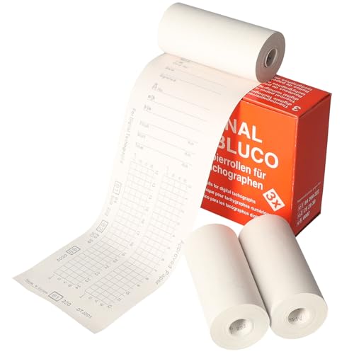 3 Rollen Druckerpapier für Tachograph Fahrtenschreiber Papierrolle LKW NFZ DTCO Thermopapier 3 Rollen Druckerpapier für Tachograph Fahrtenschreiber Papierrolle LKW NFZ DTCO Thermopapier von SAMETRUCK