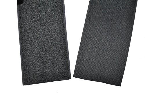 SAN Klettband grau 10 cm breit je 20 cm Klettverschluss Hakenband und Flauschband Gp 14,95 €/m von SAN