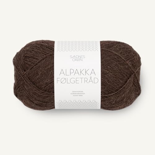 SANDNES GARN Alpakka Følgetråd - Farbe: Cacao Nibs (3091) - 50 g/ca. 400 m Wolle von Sandnes Garn