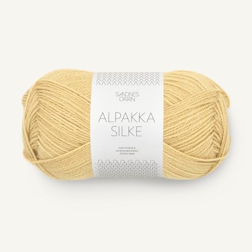 SANDNES GARN Alpakka Silke - Farbe: Gul Månestein (2122) - 50 g/ca. 200 m Wolle von Sandnes Garn