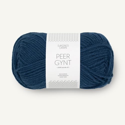 SANDNES GARN Peer Gynt - Farbe: Mørk Blå (6062) - 50 g/ca. 91 m Wolle von Sandnes Garn