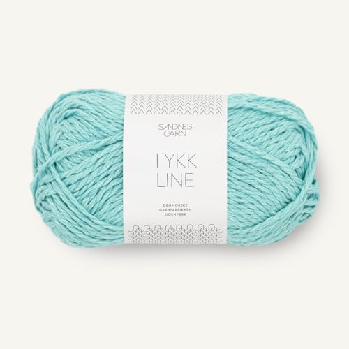SANDNES GARN Tykk Line - Farbe: Blå Turkis (7213) - 50 g/ca. 60 m Wolle von Sandnes Garn