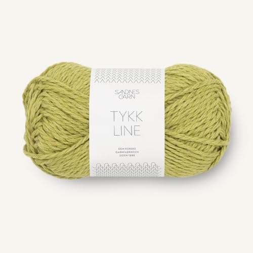 SANDNES GARN Tykk Line - Farbe: Sunny Lime (9825) - 50 g/ca. 60 m Wolle von Sandnes Garn