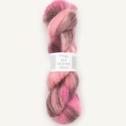 SANDNES GARN Tynn Silk Mohair Print - Farbe: Pink Berries (4700) - 50 g/ca. 424 m Wolle von Sandnes Garn