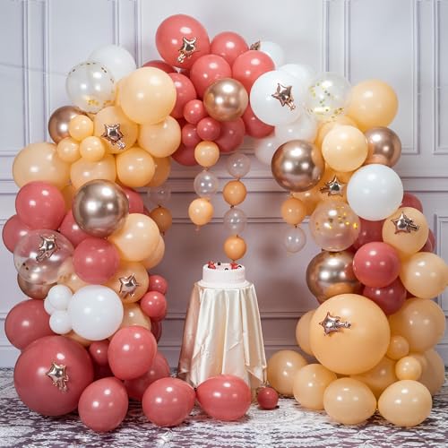 SANERYI 160 Stück Luftballon Girlande Rosa Geburtstag Mädchen Hochzeit Pinke Birthday Decorations Babyparty Deko Bride to be Frauen von SANERYI