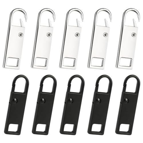 SANGFUN 10 Stück ReißVerschluss AnhäNger, ReißVerschluss Reparatur Set, Reissverschluss Zipper, Zipper FüR ReißVerschluss, Geeignet für Jacken, RucksäCke, GepäCk und Hosen SANGFUN 10 Stück ReißVerschluss AnhäNger, ReißVerschluss Reparatur Set, Reissverschluss Zipper, Zipper FüR ReißVerschluss, Geeignet für Jacken, RucksäCke, GepäCk und Hosen von SANGFUN