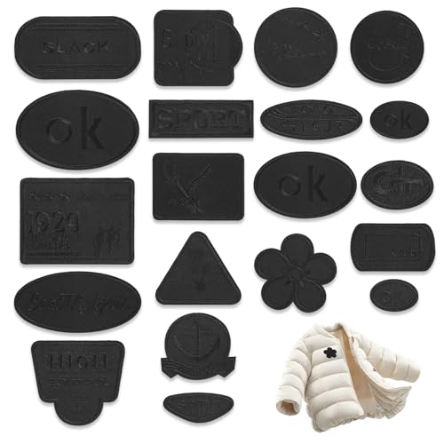 SANGFUN 20 Stück Flicken für Daunenjacke, Flicken Daunenjacke, AufnäHer Patches, Patches Zum AufnäHen, Daunenjacke Flicken Reparaturset, Zum Reparieren von LöChern in Daunenjacken und Zeltbekleidung SANGFUN 20 Stück Flicken für Daunenjacke, Flicken Daunenjacke, AufnäHer Patches, Patches Zum AufnäHen, Daunenjacke Flicken Reparaturset, Zum Reparieren von LöChern in Daunenjacken und Zeltbekleidung von SANGFUN