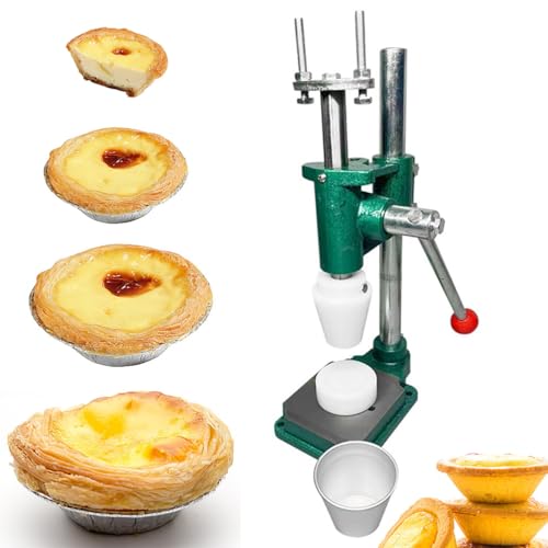 Eiertorte Pressmaschine, Manuelle Eiertörtchenschale Makingmaschine, Pudding -torten -schalenformmaschine, Handwerk Mit Eiertörtchen Hautwerkzeug Zum Backen Von Tarte -torten -waffelschalen (Size:B01) von SANJSJHXJ