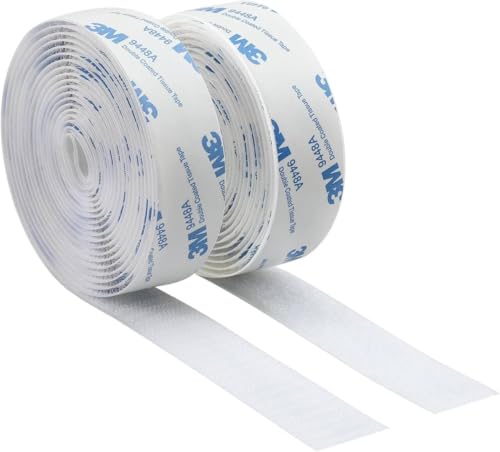 SANKA Klettband Selbstklebend Extra Stark 25mm (Weiß) von SANKA