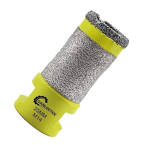 Diamant Fliesenbohrer 25mm Diamant Fingerfräser - Lochsäge Bohrkrone Bohren und Schleifen für Porzellan Keramik Fliesen Granit Marmor Kunststein M14 Gewinde SANLEETEK Diamant Fliesenbohrer 25mm Diamant Fingerfräser - Lochsäge Bohrkrone Bohren und Schleifen für Porzellan Keramik Fliesen Granit Marmor Kunststein M14 Gewinde SANLEETEK von SANLEETEK