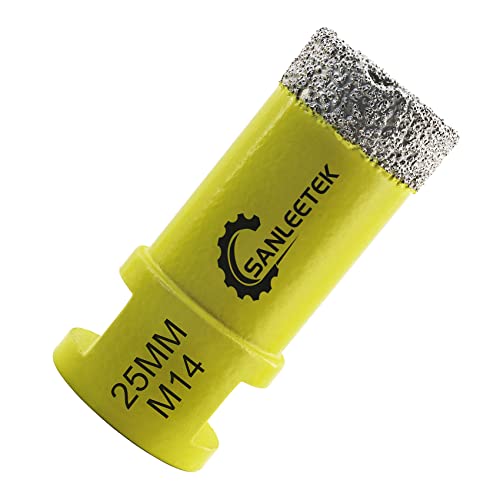 Diamant-Fliesenbohrer 25mm SANLEETEK Vakuumgelötet Diamant-Lochsäge für Keramik Porzellan Marmor Granit M14 Gewinde Diamant-Fliesenbohrer 25mm SANLEETEK Vakuumgelötet Diamant-Lochsäge für Keramik Porzellan Marmor Granit M14 Gewinde von SANLEETEK