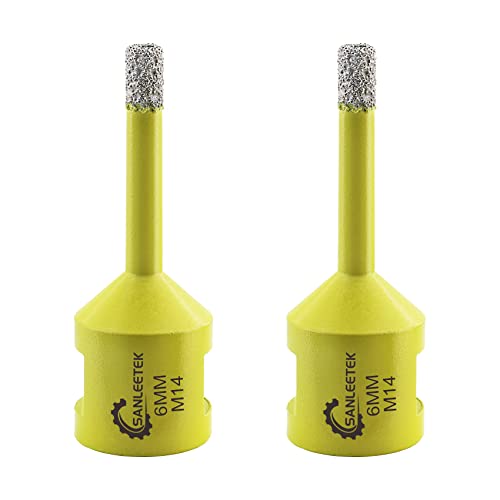 Diamant-Fliesenbohrer 2pcs 6mm SANLEETEK Vakuumgelötet Diamant-Lochsäge für Keramik Porzellan Marmor Granit M14 Gewinde Diamant-Fliesenbohrer 2pcs 6mm SANLEETEK Vakuumgelötet Diamant-Lochsäge für Keramik Porzellan Marmor Granit M14 Gewinde von SANLEETEK