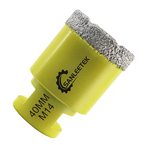 Diamant-Fliesenbohrer 40mm SANLEETEK Vakuumgelötet Diamant-Lochsäge für Keramik Porzellan Marmor Granit M14 Gewinde Diamant-Fliesenbohrer 40mm SANLEETEK Vakuumgelötet Diamant-Lochsäge für Keramik Porzellan Marmor Granit M14 Gewinde von SANLEETEK