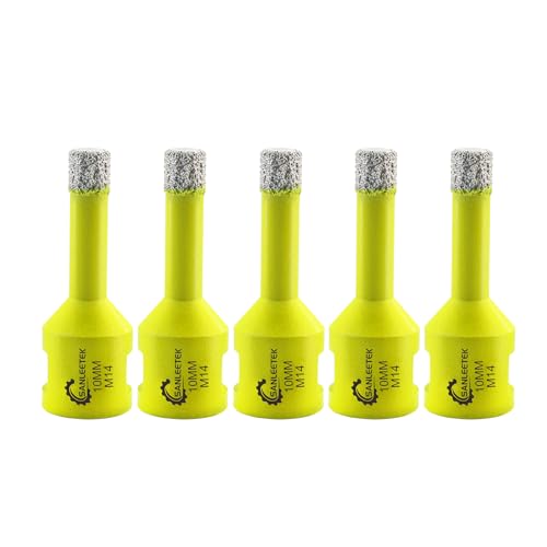 Diamant Fliesenbohrer 5 Stück 10mm SANLEETEK Vakuumgelötet Diamant Lochsäge für Keramik Porzellan Marmor Granit M14 Gewinde Diamant Fliesenbohrer 5 Stück 10mm SANLEETEK Vakuumgelötet Diamant Lochsäge für Keramik Porzellan Marmor Granit M14 Gewinde von SANLEETEK