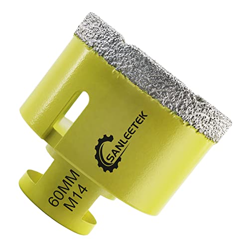 Diamant-Fliesenbohrer 60mm SANLEETEK Vakuumgelötet Diamant-Lochsäge für Keramik Porzellan Marmor Granit M14 Gewinde Diamant-Fliesenbohrer 60mm SANLEETEK Vakuumgelötet Diamant-Lochsäge für Keramik Porzellan Marmor Granit M14 Gewinde von SANLEETEK